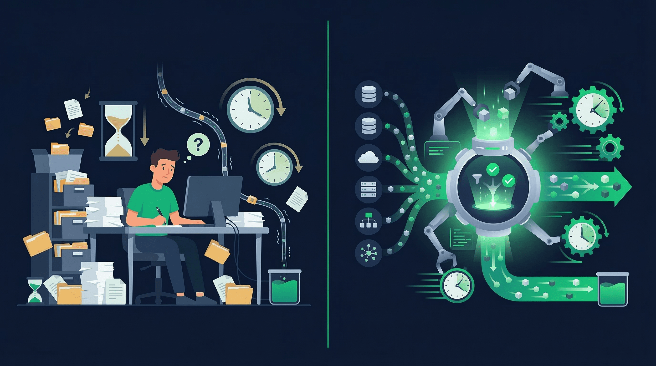 Lead Enrichment Pipeline — Before vs After