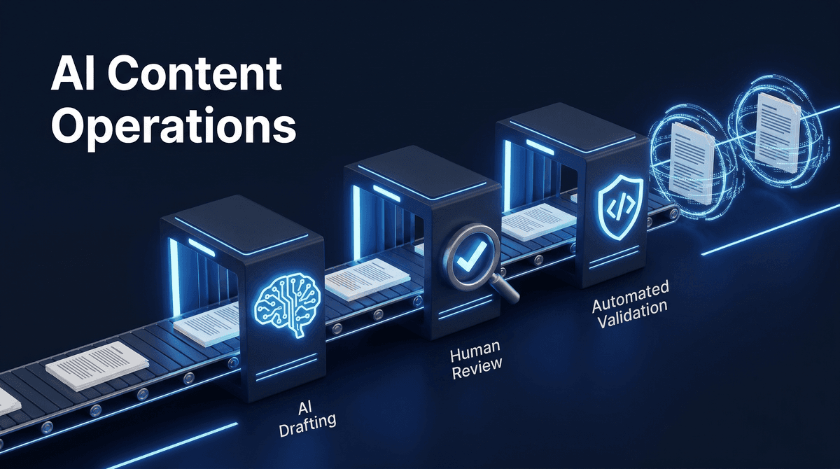 AI content operations framework for scaling quality with automation